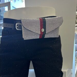 Stylish Rhinestone Belt Bag